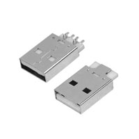 USB A公90°沉板式